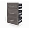 Bestar Bestar Pur 3 Drawer Set for Pur 25W Shelving Unit in bark grey 26163-000047 - alternate 3